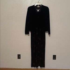 Maurices Classic Black short Sleeve Dress with Floral design and Black jacket